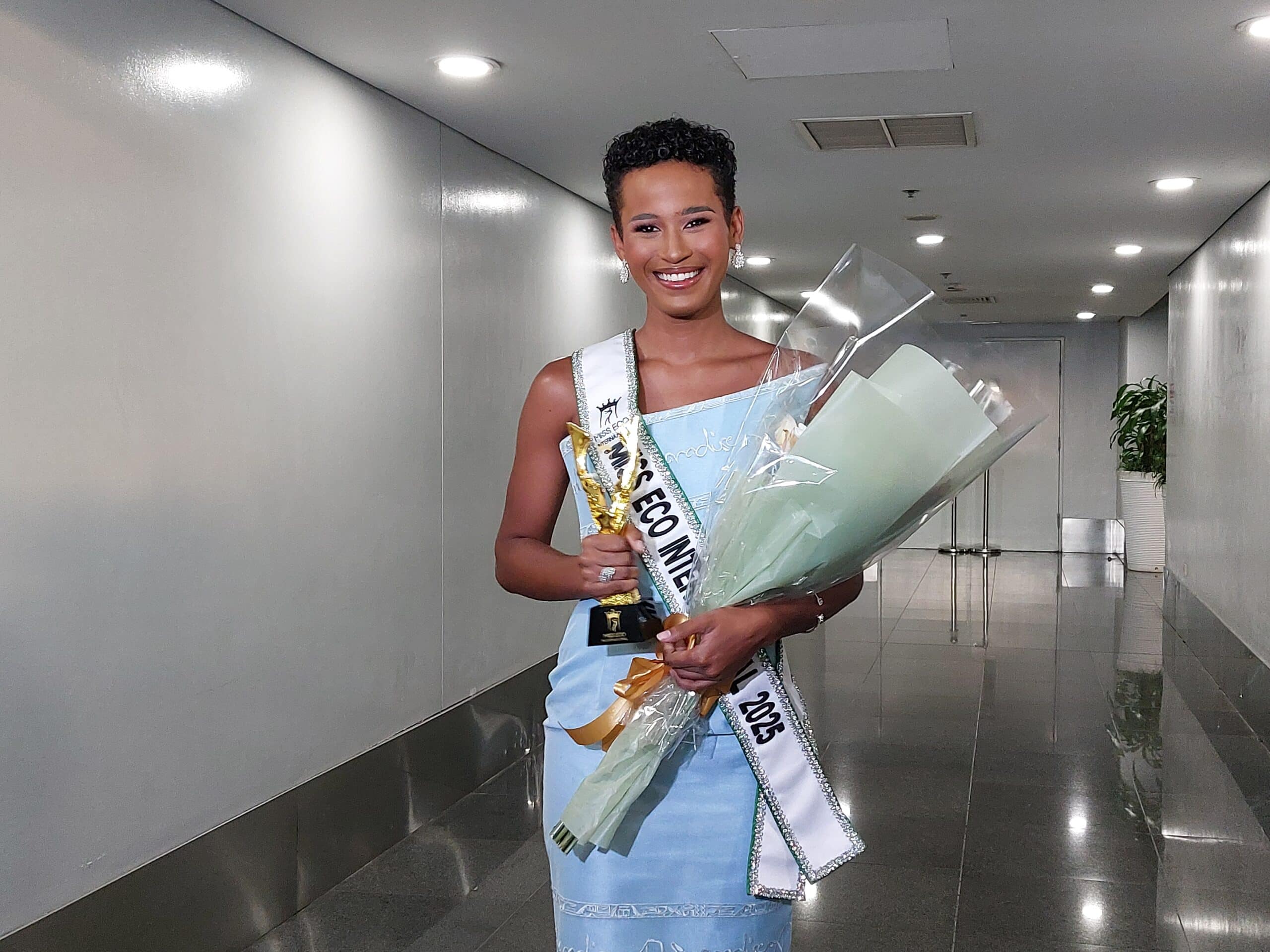 Miss Eco International Alexie Brooks in Florida to judge regional pageant