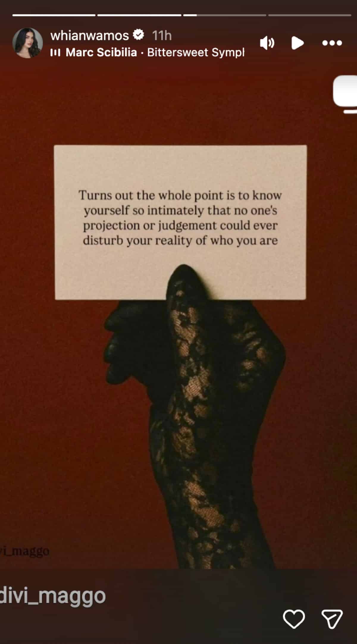 Rhian Ramos shares quote about truly knowing self amid judgment