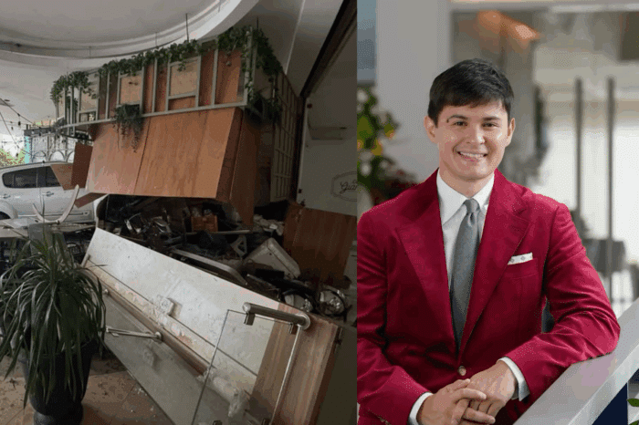 Vehicle rams into al fresco area of Matteo Guidicelli’s Alabang restaurant