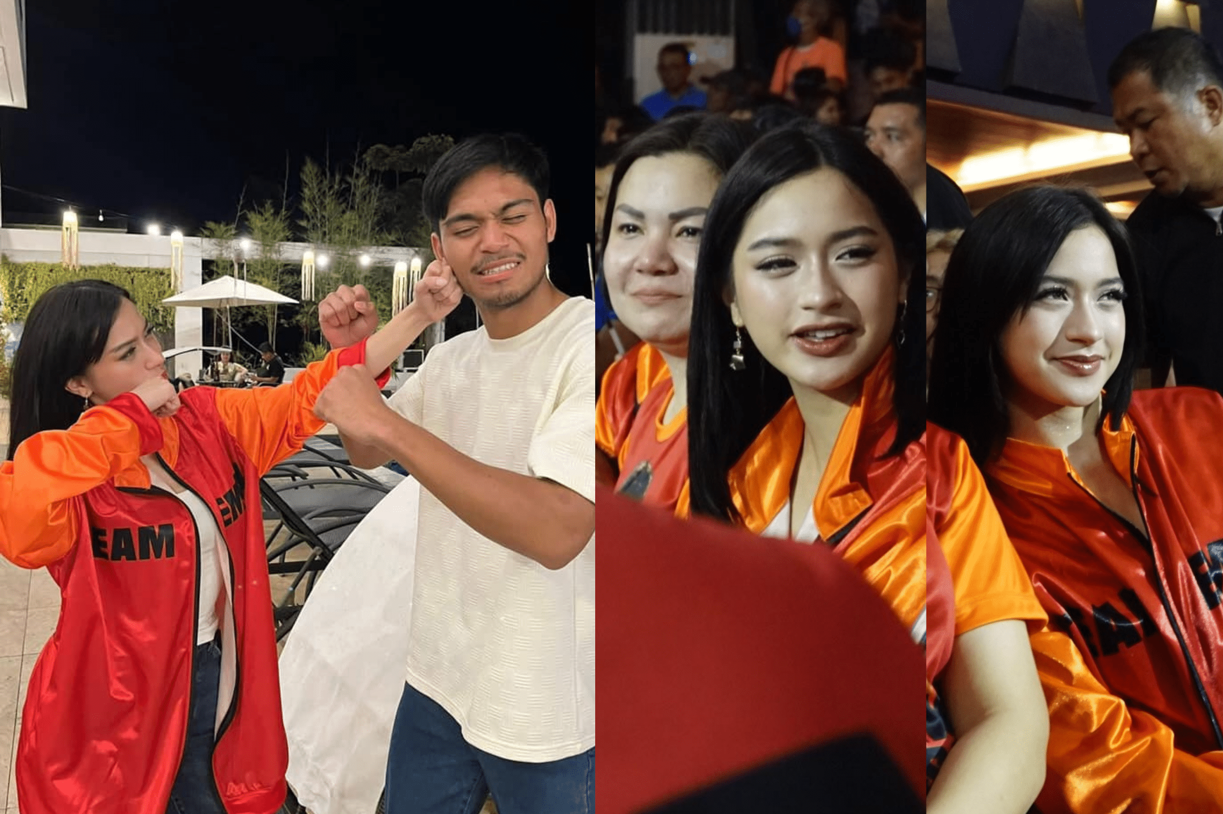 Jillian Ward shows support for Eman Bacosa Pacquiao at match