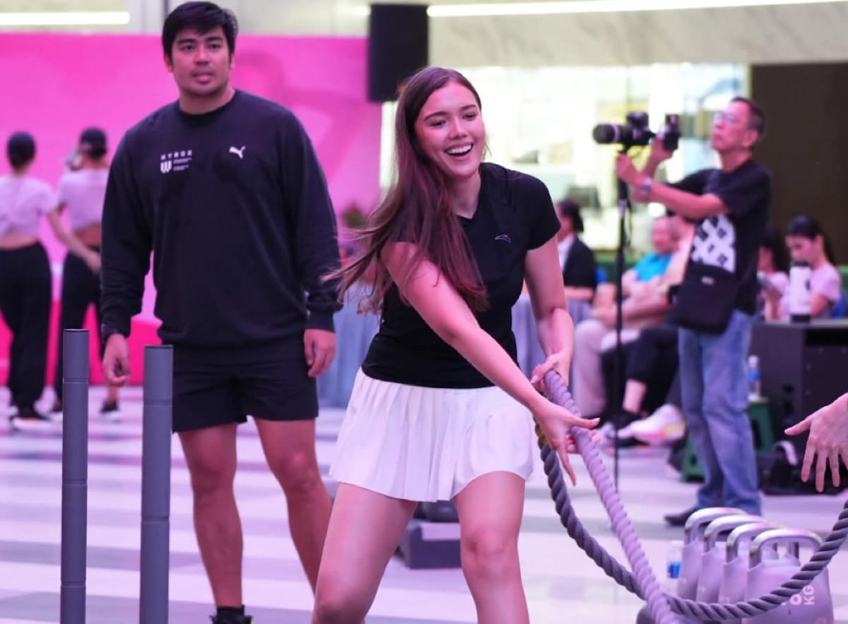 Annabelle McDonnell debunks dethronement rumors, joins Bb. Pilipinas fitness event