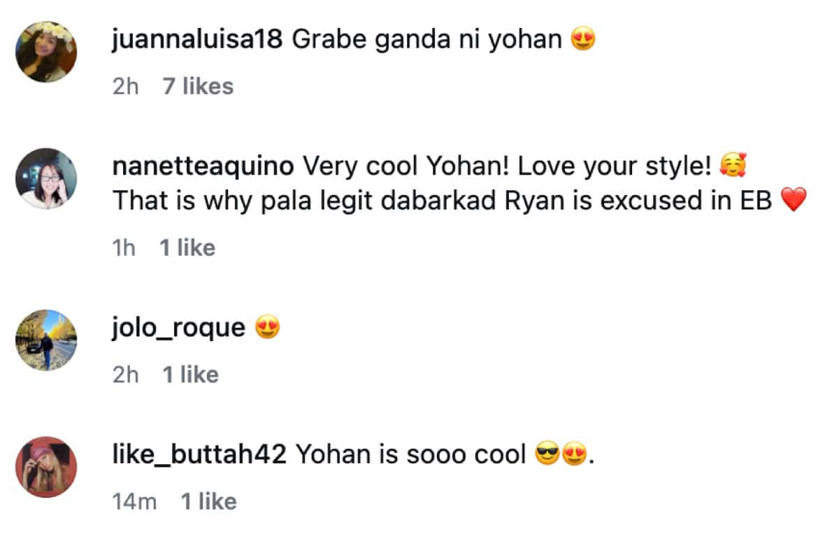 Yohan Agoncillo draws compliments with new hairstyle
