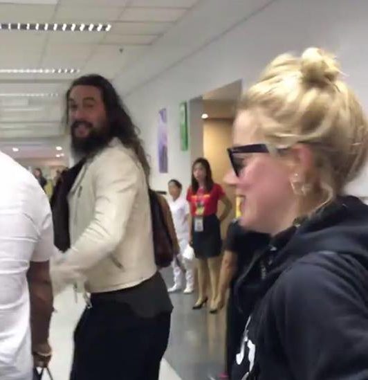 LOOK: Jason Momoa, Amber Heard arrive in Manila  Inquirer 